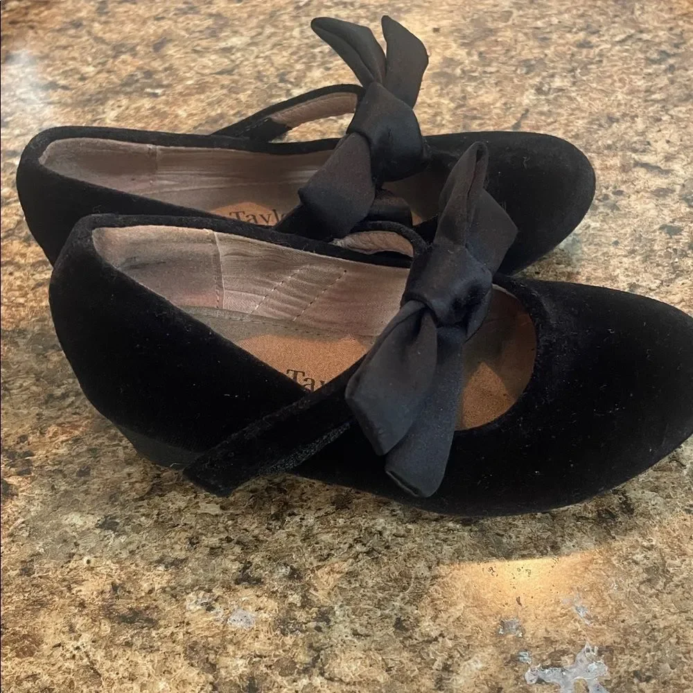 Black Bow Mary Jane Flats